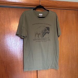 Levi's Olive Green Graphic Short-Sleeve Tee